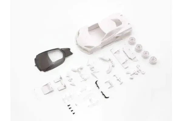 Kyosho Mini-Z Chevrolet® Corvette® C8.R White Body Set(W/Rim For Rwd) Mzn215 1