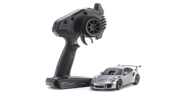 Kyosho: Mini-Z Mr-04 Rwd Porsche 911 Gt3 Silver Metallic 1