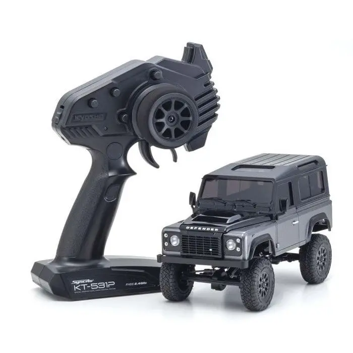 Kyosho: Mini-Z Mx-01 4X4 Land Rover Defender 90 Autobiography (Gray/Black) 1