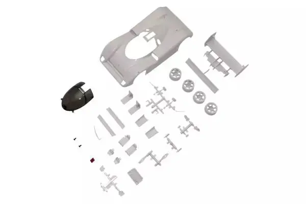 Kyosho Mini-Z Rwd Jaguar Xjr-14 White Body Set (W/Rims) Mzn239 1