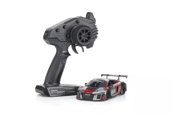 Kyosho Mini-Z Rwd Mr-04 Readyset Audi R8 Lms 2016 “Gray/Red” 32357Rgb 1