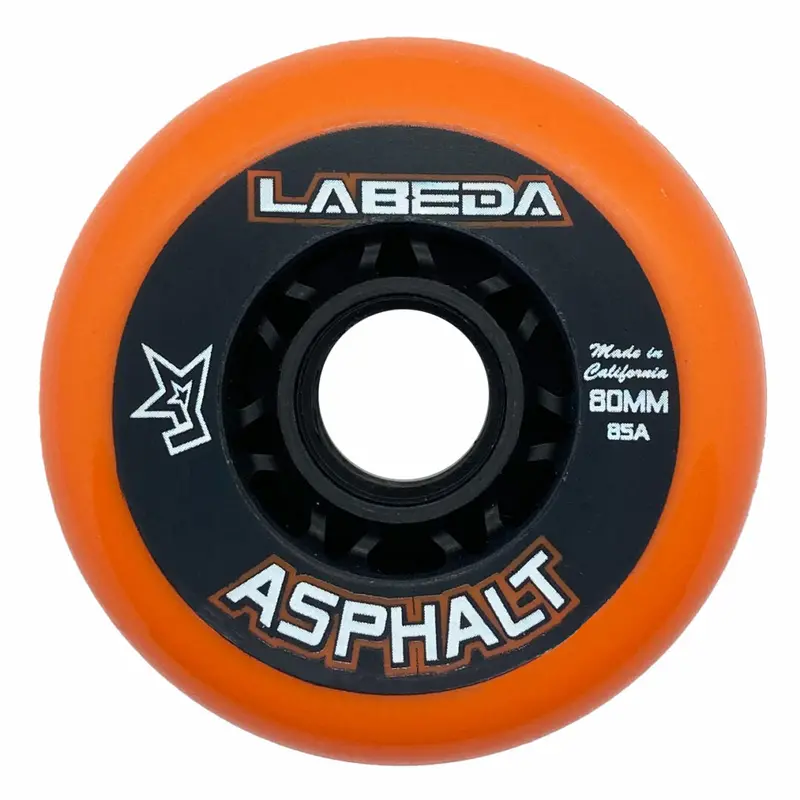 Labeda Asphalt 85A Roller Hockey Wheel – Orange Blem 1