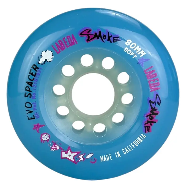Labeda Smoke Soft Roller Hockey Wheel – Blue 1