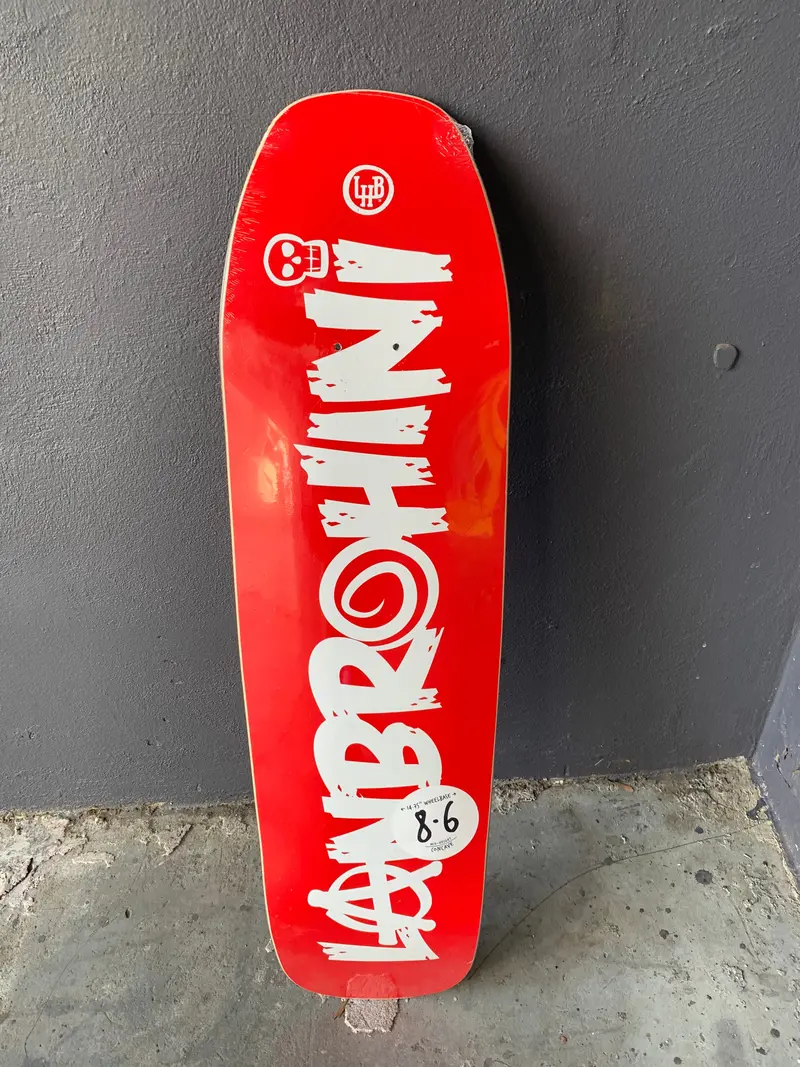 Lanbrohini Skateboards Team Deck Red 8.6" 1