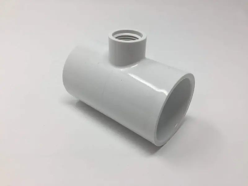 Lesso - 2'' X 1/2'' Sch40 Pvc Tee Socket X Socket X Thread - 402-247 1