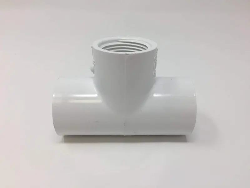 Lesso - 3/4'' Sch40 Pvc Tee Socket X Socket X Thread - 402-007 1