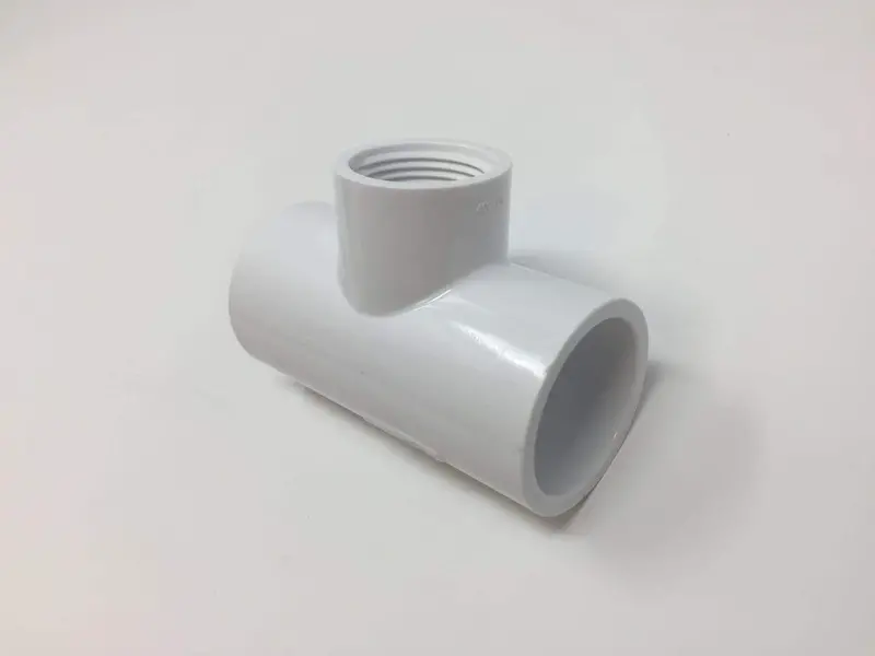 Lesso - 3/4'' X 1/2'' Sch40 Pvc Tee Socket X Socket X Thread - 402-101 1