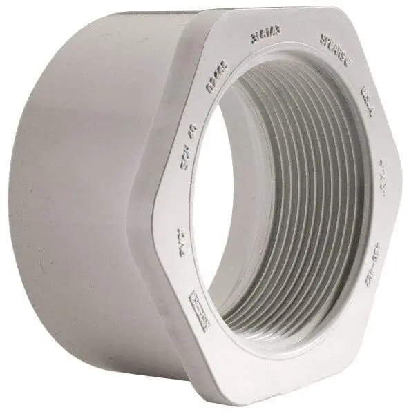 Lesso - 3'' X 2'' Sch40 Pvc Reducer Bushing Spigot X Fpt - 438-338 1
