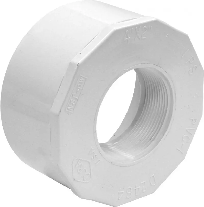 Lesso - 4'' X 2'' Sch40 Pvc Reducer Bushing Spigot X Fpt - 438-420 1