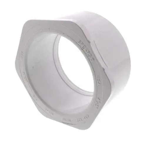 Lesso - 4'' X 3'' Sch40 Pvc Reducer Bushing Spigot X Socket - 437-422 1