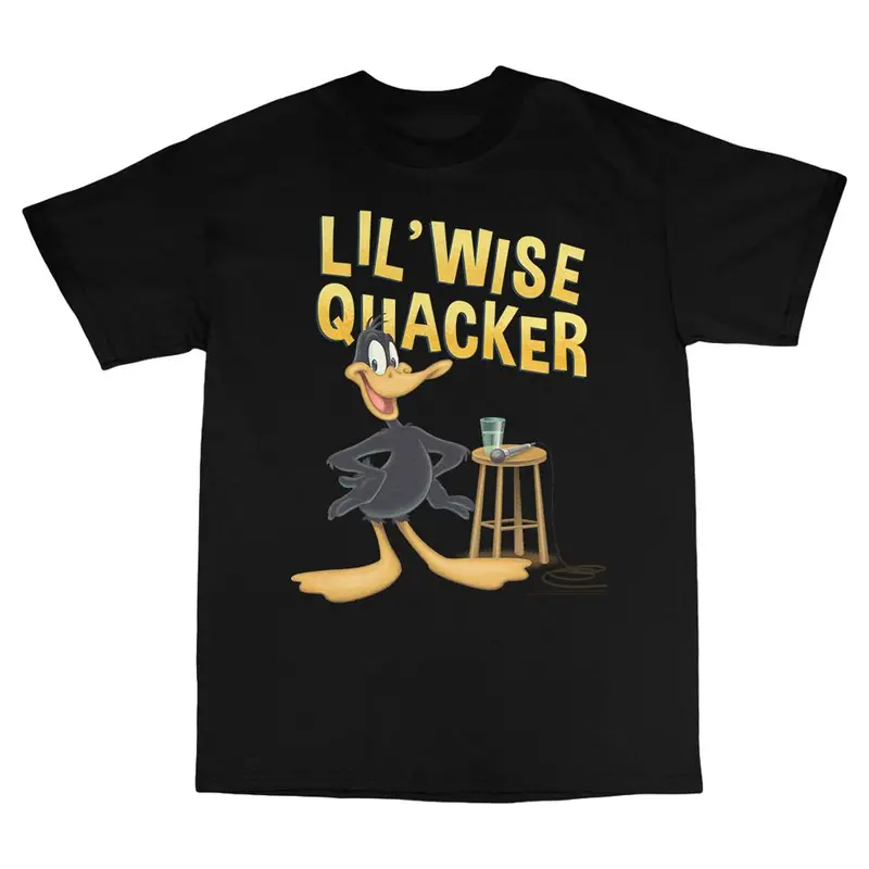 Looney Tunes Daffy Duck Wise Quacker Youth Black T-Shirt 1