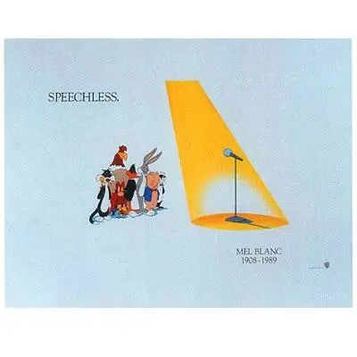 Looney Tunes Speechless Print Honoring Mel Blanc 1