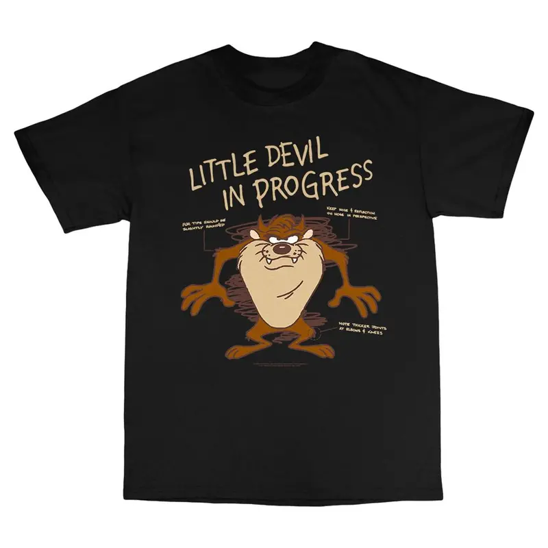 Looney Tunes Tasmanian Devil Little Devil Toddler Black T-Shirt 1