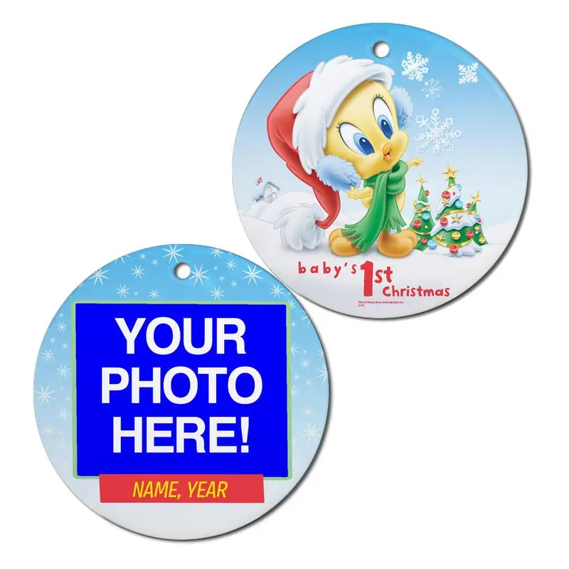 Looney Tunes Tweety&Trade; Baby's 1St Christmas Personalized Ornament 1