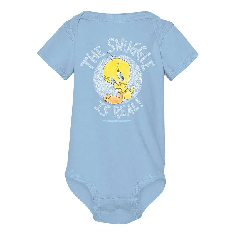 Looney Tunes Tweety Snuggle Baby Blue Infant Snapsuit 1