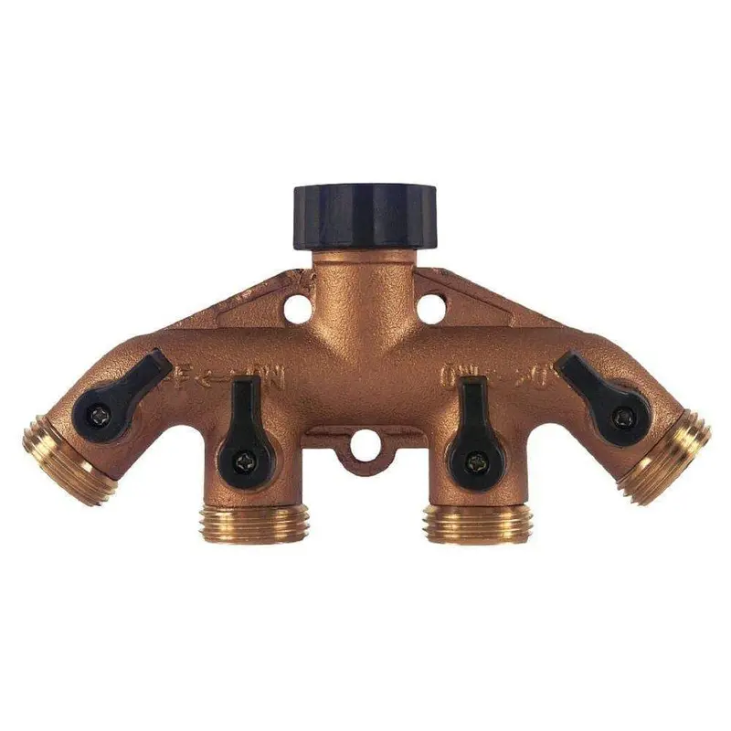 Melnor - Metal 4-Way Hose Valve - 9009 1