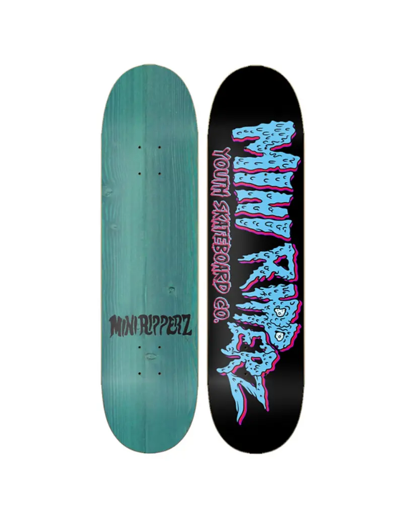 Mini Ripperz Blue Raspberry Youth Skateboard Deck 7.0 1
