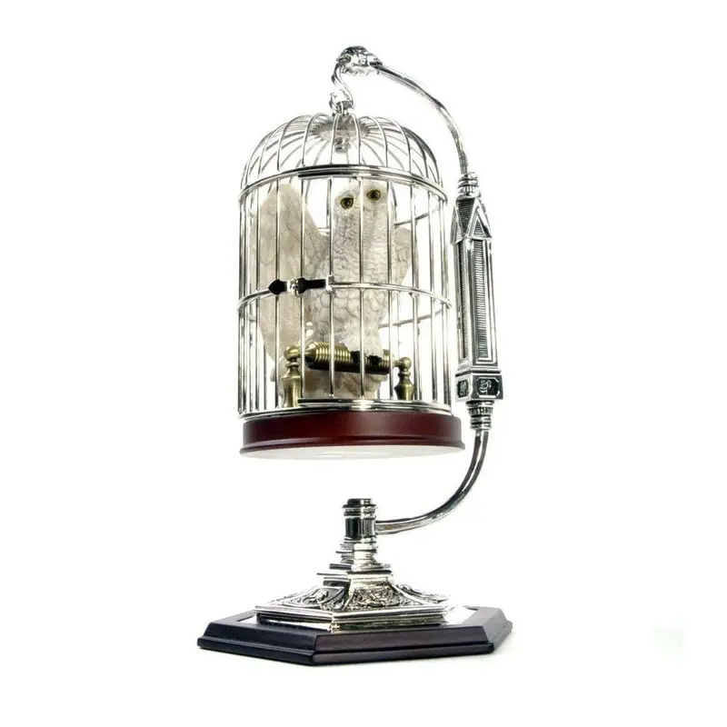 Miniature Hedwig And Cage By The Noble Collection 1