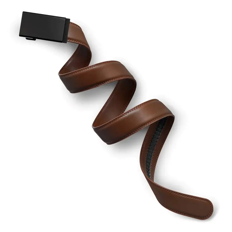 Mission Belt Polymer Buckle Black / Mocha Brown 35Mm Leather Belt 1