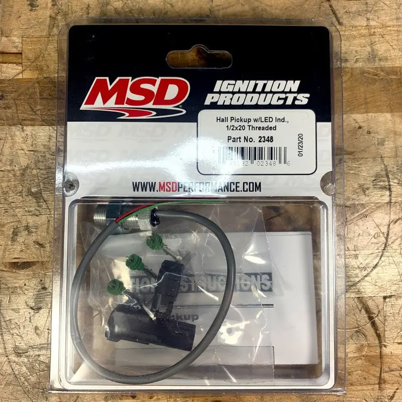 Msd Hall Effect Pickup W/ Led 1/2-20 Threads 1