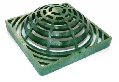 Nds - 1891 - 18" Square Catch Basin Atrium Grate, Green 1