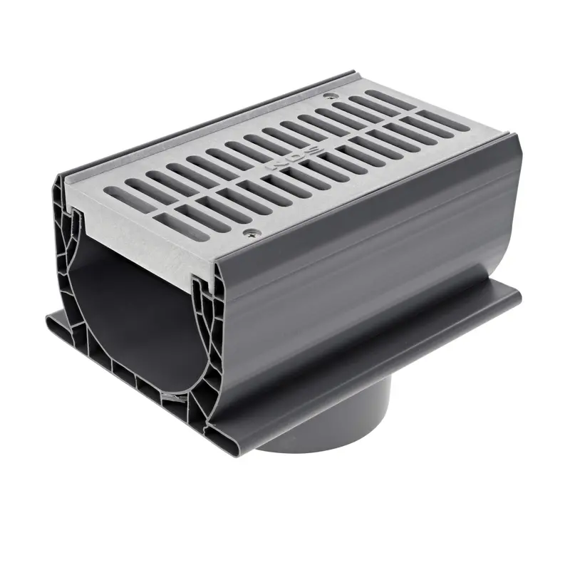 Nds - 2351 - 7'' Spee-D Channel With Grate And 3'' & 4" Bottom Outlet 1