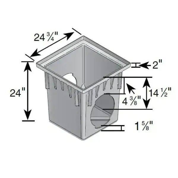 Nds - 2400 - 24'' Catch Basin, 2 Opening 2