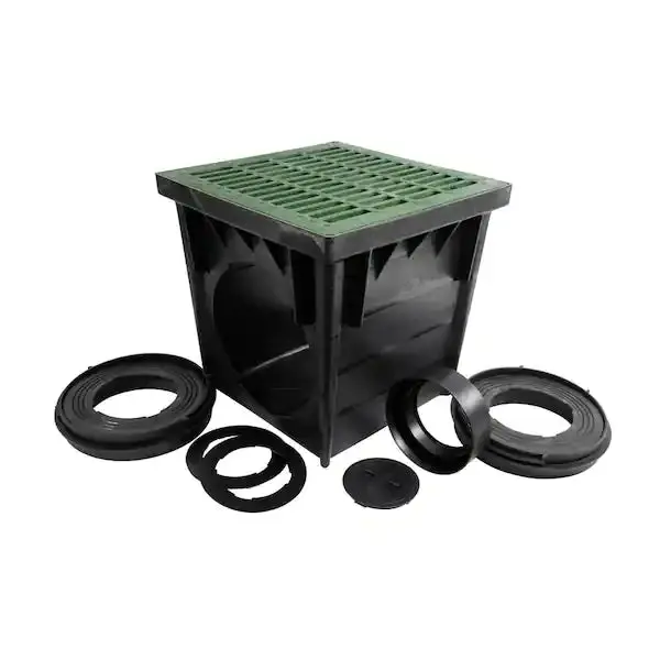 Nds - 2400Grkit - 24'' Square 2-Hole Basin Kit (Green Grate) 1