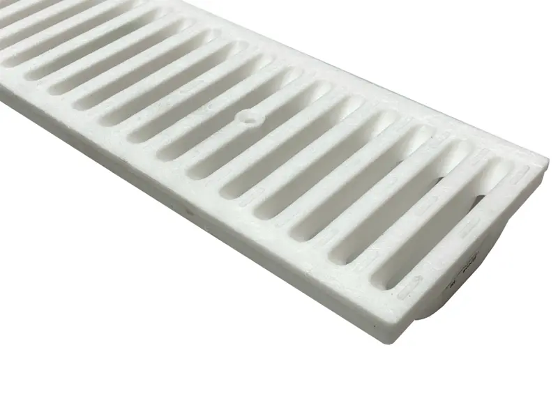 Nds - 660 - 2' Dura Slope Plastic Channel Grate, White 1