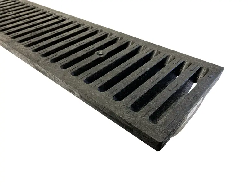Nds - 663 - 2' Dura Slope Plastic Channel Grate, Black 1