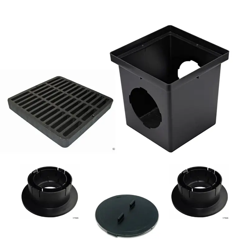 Nds - 900Blkit - 9" Catch Basin Kit (Black Grate) 1