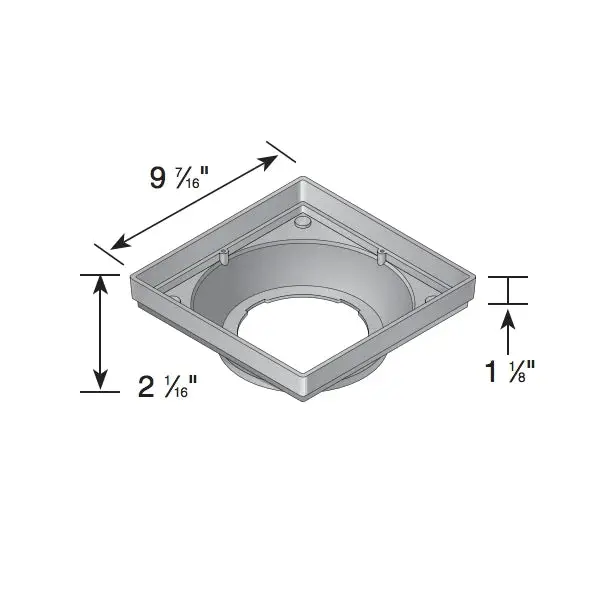 Nds - 930 - 9" Catch Basin Low Profile Adapter 2