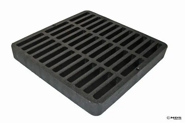 Nds - 980 - 9" Square Grate, Black 1