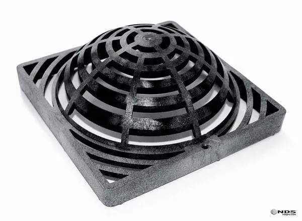 Nds - 981 - 9" X 9" Square Atrium Grate, Black 1