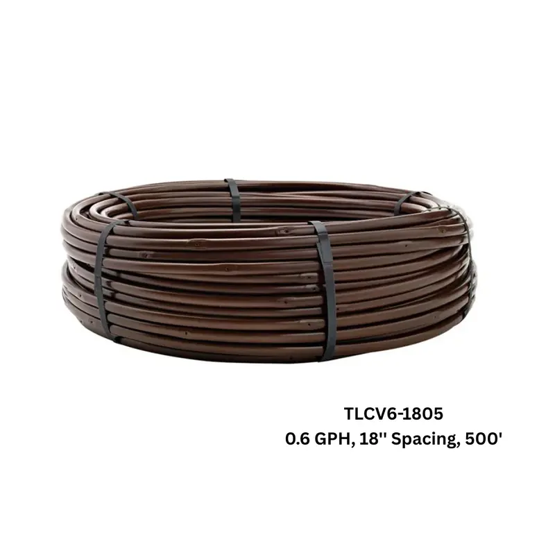 Netafim - 17Mm Techline Cv Dripline (0.6 Gph, 18'' Spacing, 500') - Tlcv6-1805 1