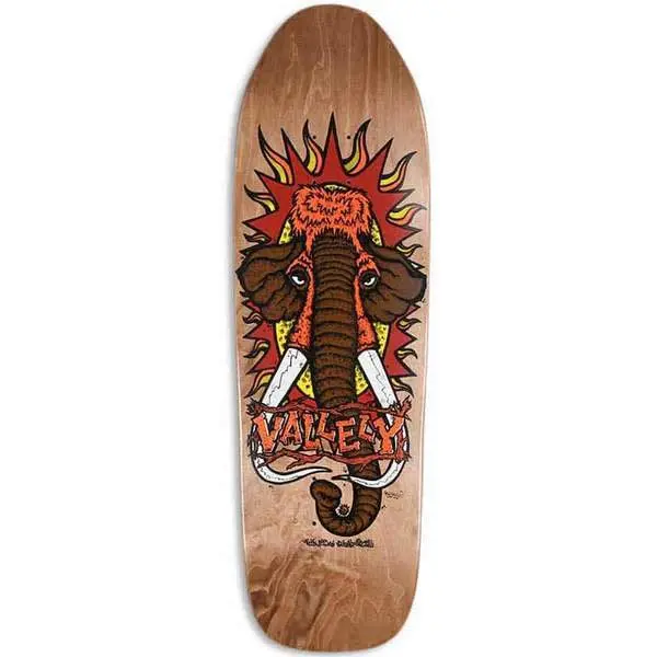 New Deal Mike Vallely Mammoth Old School Reissue Deck-Brown 1