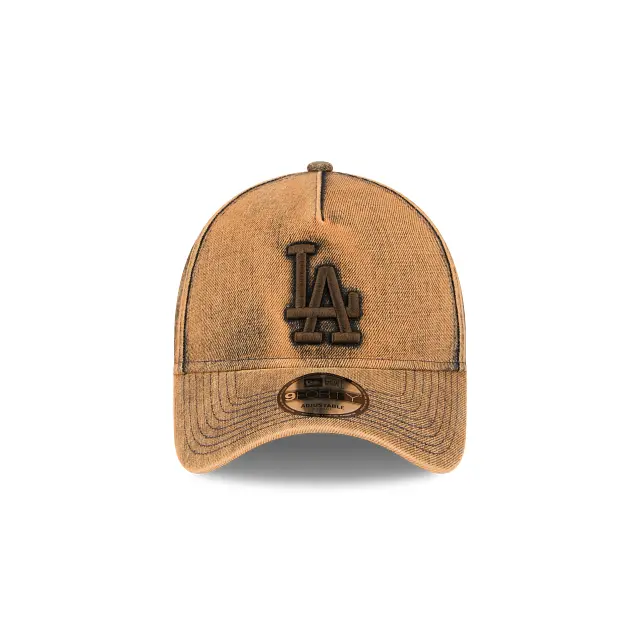 New Era Los Angeles Dodgers Mud Denim Overwash Xbr 9Forty A-Frame Snapback 1