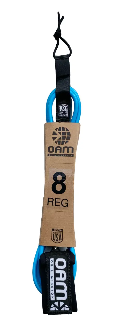 Oam 8' Leash Surfboard Leash Navy 1