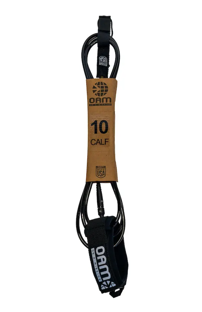 Oam Regular Calf 10' Leash - Made In Usa 1
