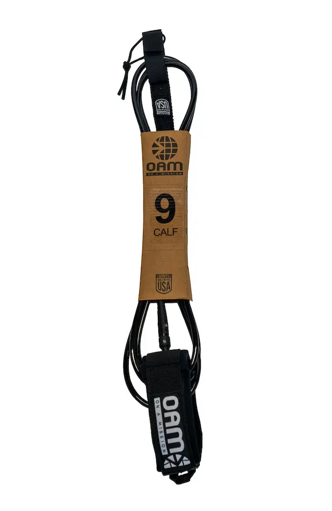 Oam Regular Calf 9' Leash - Made In Usa 1