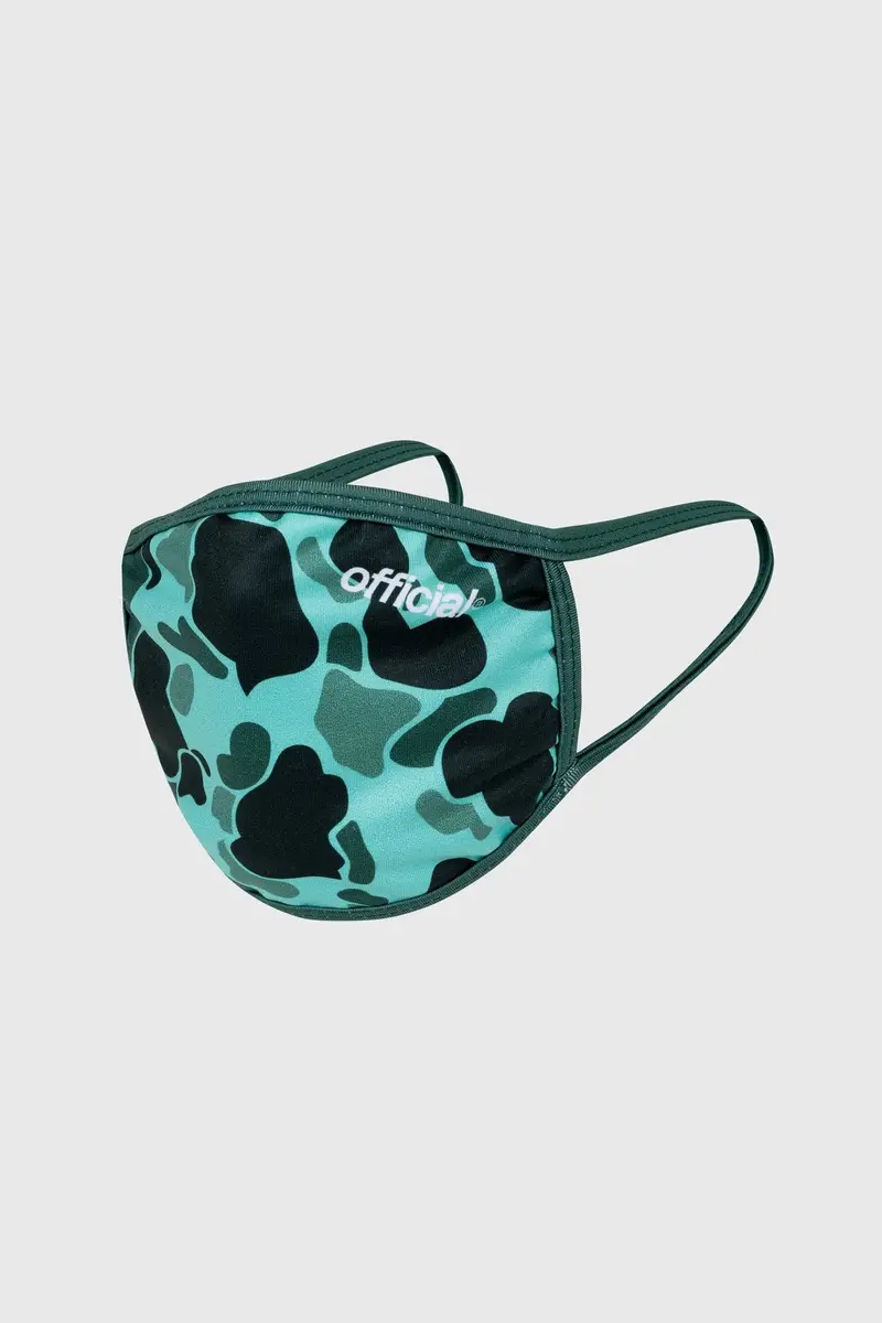 Official Face Mask Green Cammo 1