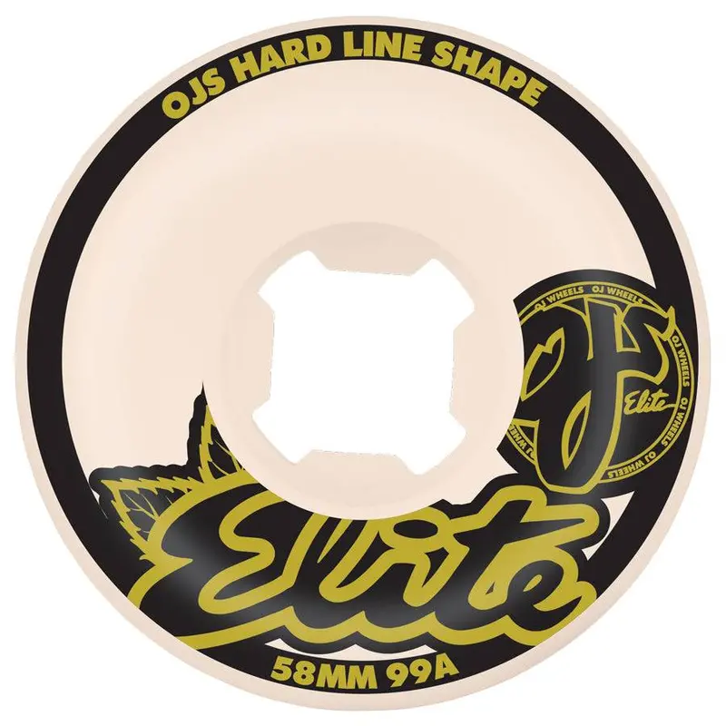 Oj Elite Hardline 58Mm 99A Skateboard Wheels 1