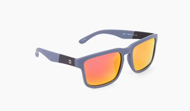 Optic Nerve Mashup-Blue/Black Red Mirror Polarized Sunglass 1