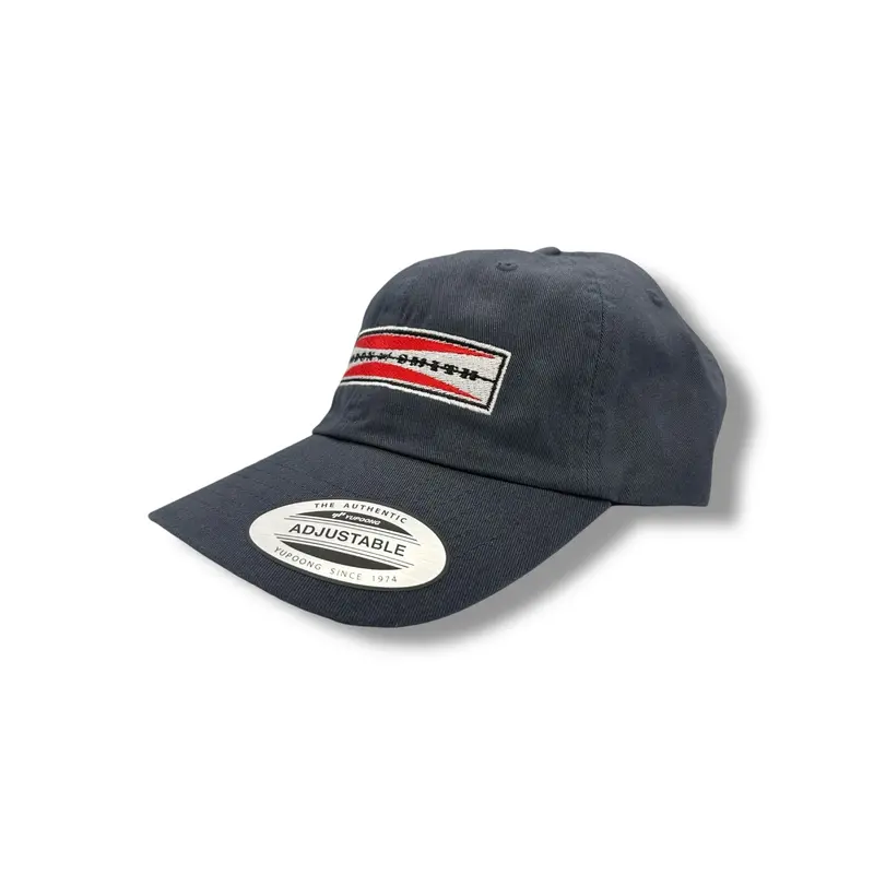 Original Bar Logo Adjustable Dad Hat - Dark Charcoal Grey 1