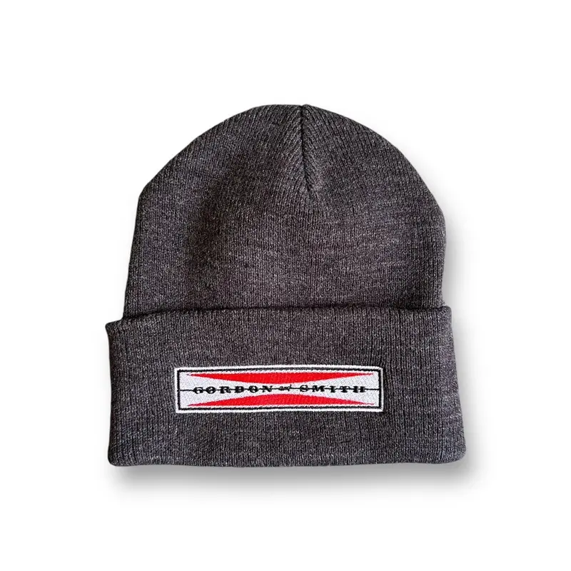 Original Bar Logo Beanie - Charcoal Heather Grey 1