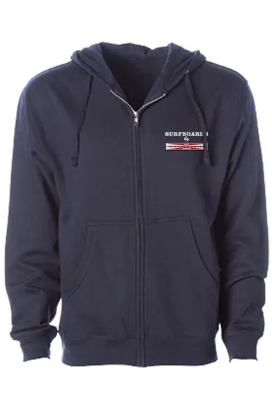 Original Logo Front Zip Hooded Sweatshirt - Navy Blue 2