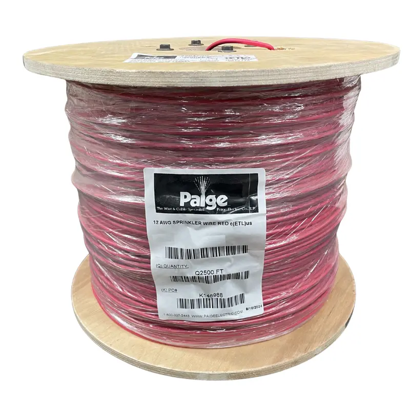 Paige - 12/1 X 2500' - 12 Awg Underground Sprinkler Wire (Red) 1