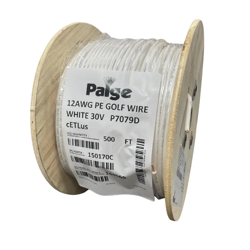 Paige - 12/1 X 500' - 12 Awg Underground Sprinkler Wire (White) 1