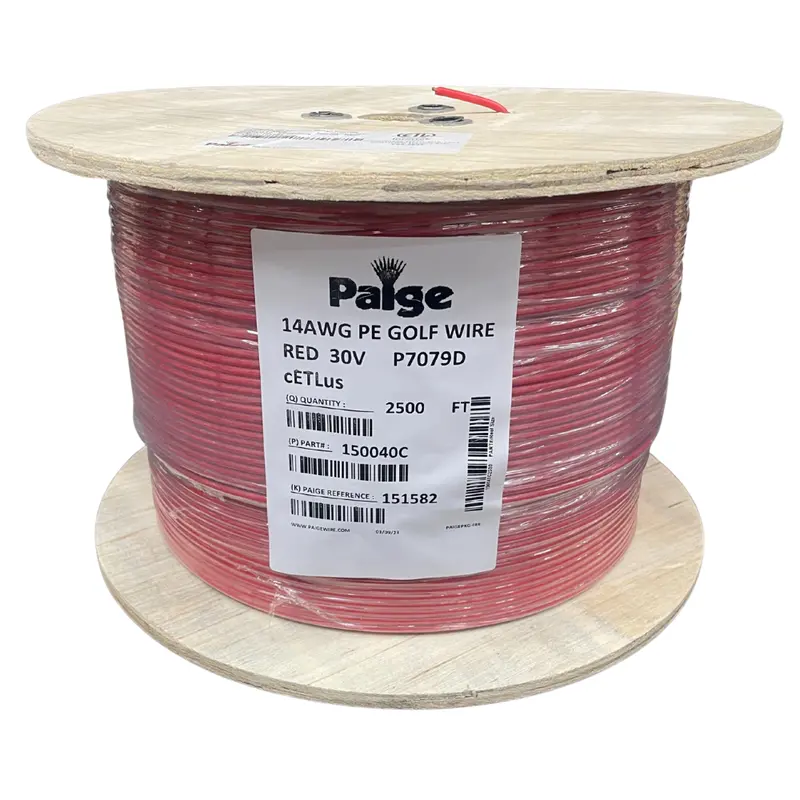 Paige - 14/1 X 2500' - 14 Awg Underground Sprinkler Wire (Red) 1