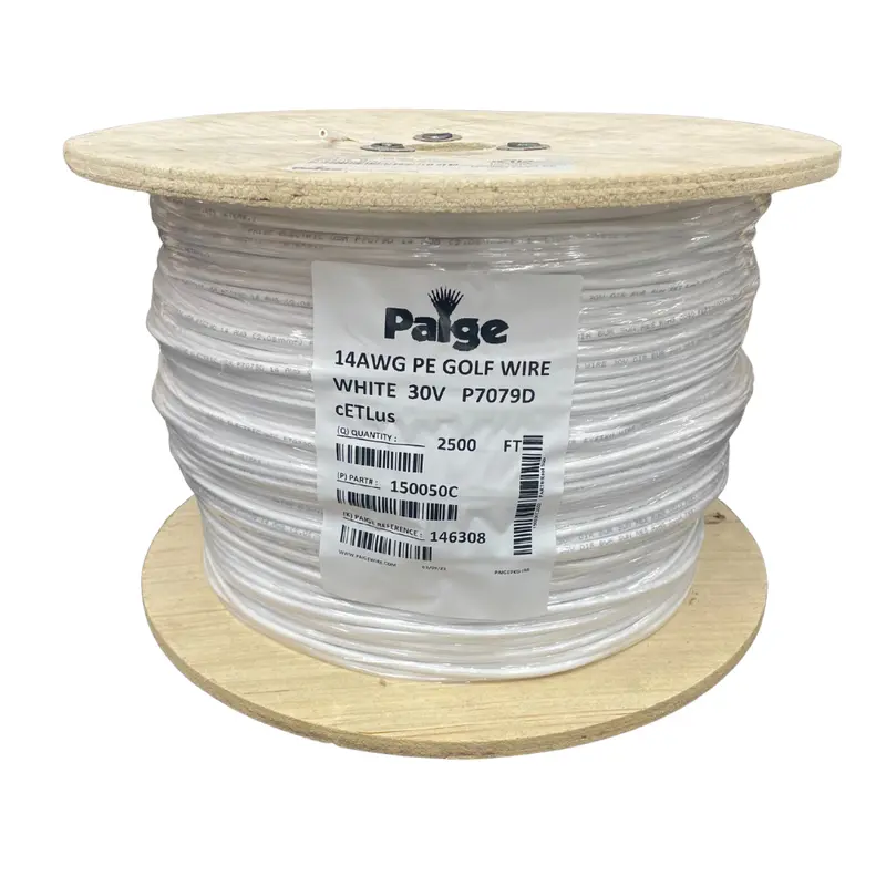 Paige - 14/1 X 2500' - 14 Awg Underground Sprinkler Wire (White) 1